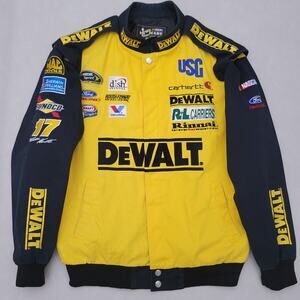 Matt Kenseth Dewalt Jacket Mens M Yellow Black NASCAR Racing Chase Authentics